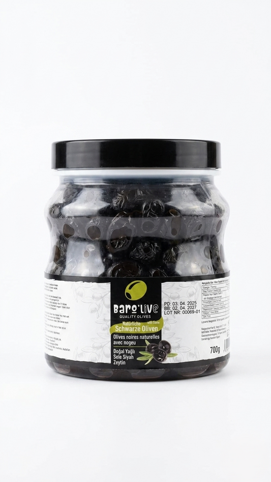 Barolive Schwarze Öl-eingelegte Oliven